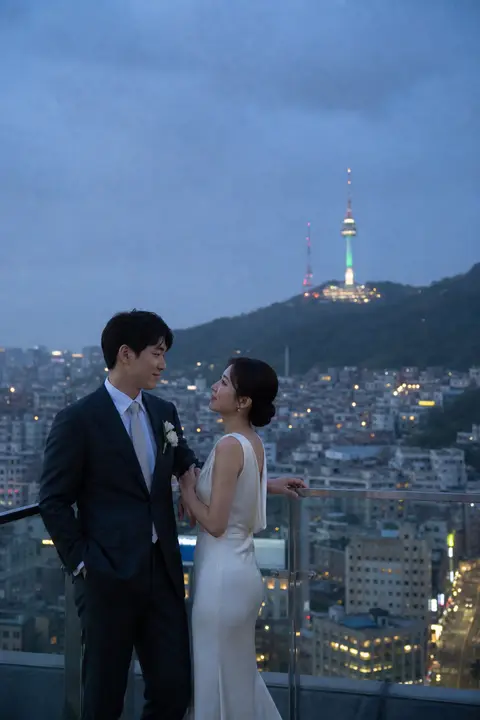 서울 야경 루프탑