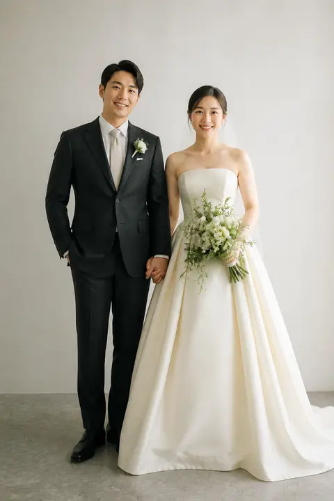 클래식 스튜디오 그린 부케